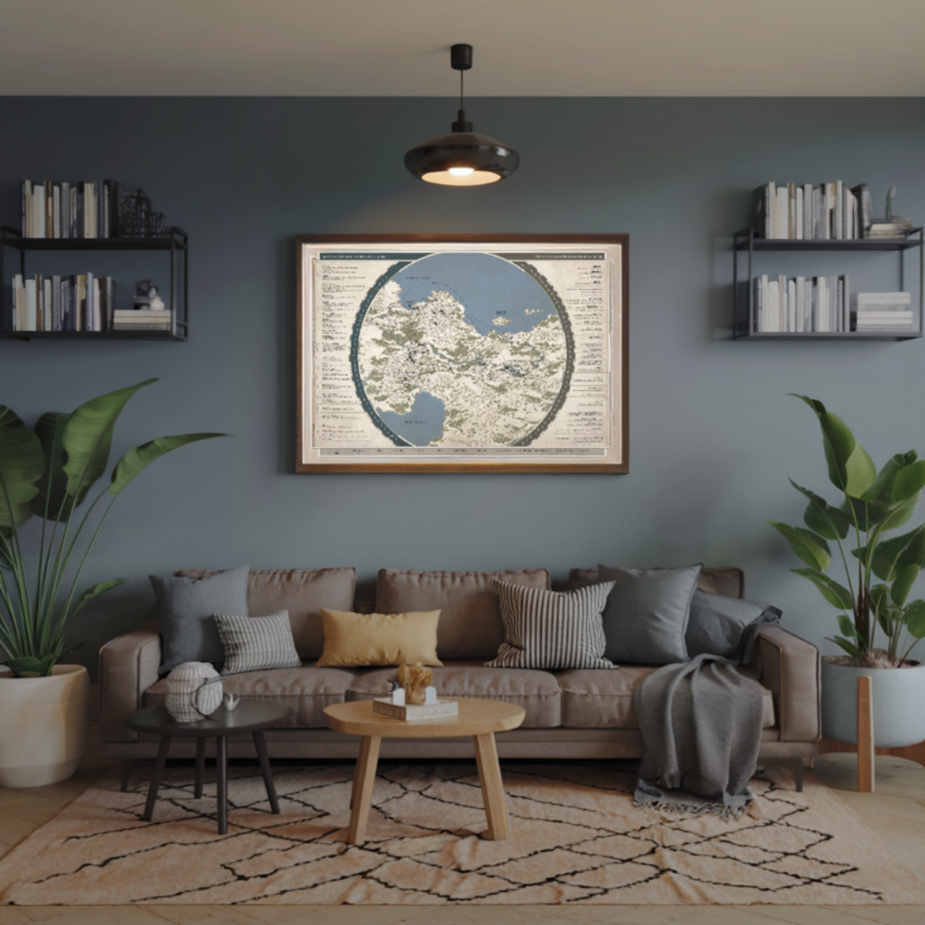 Poster "Mappa delle Terre Popolate"